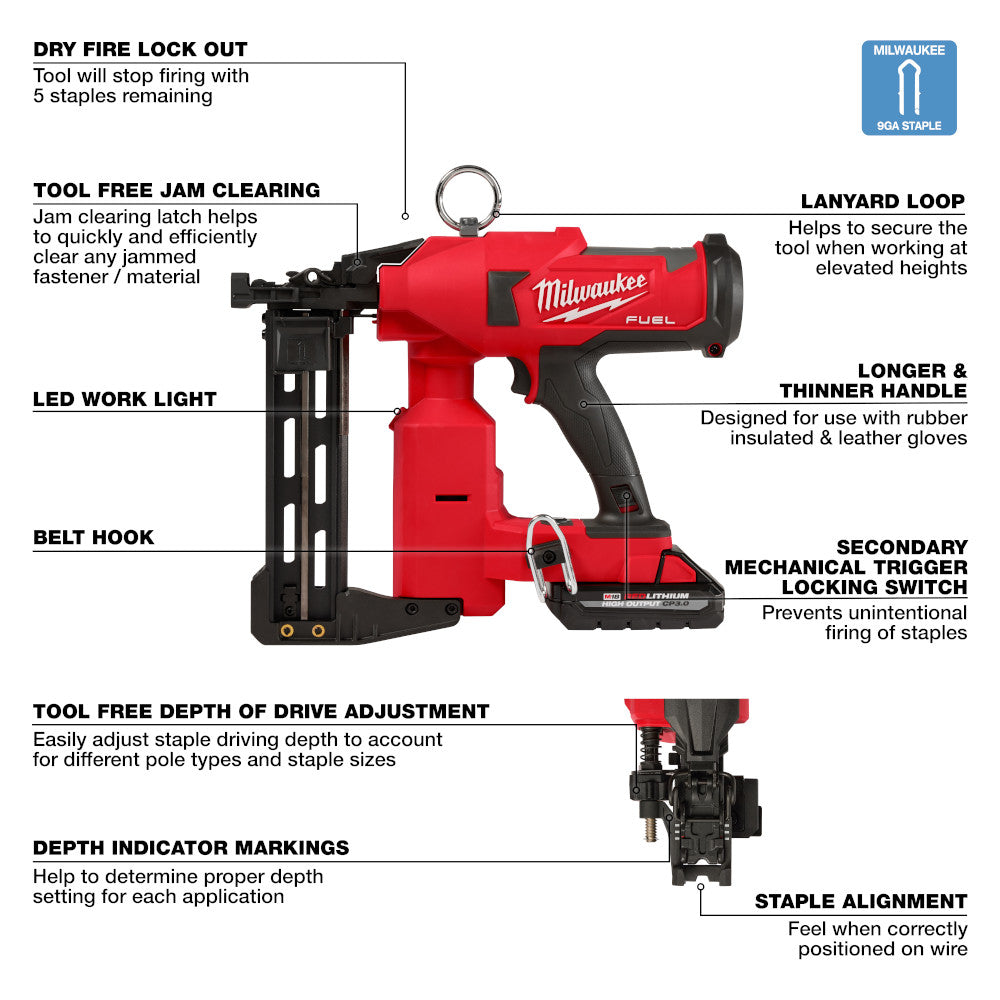 M18 FUEL™ Utility Fencing Stapler Kit