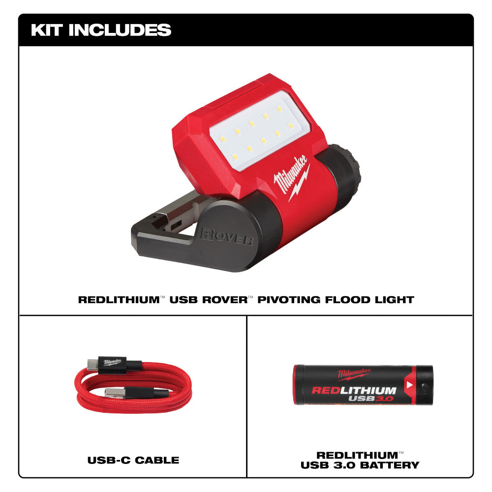 REDLITHIUM™ USB  ROVER™ Pivoting Flood Light