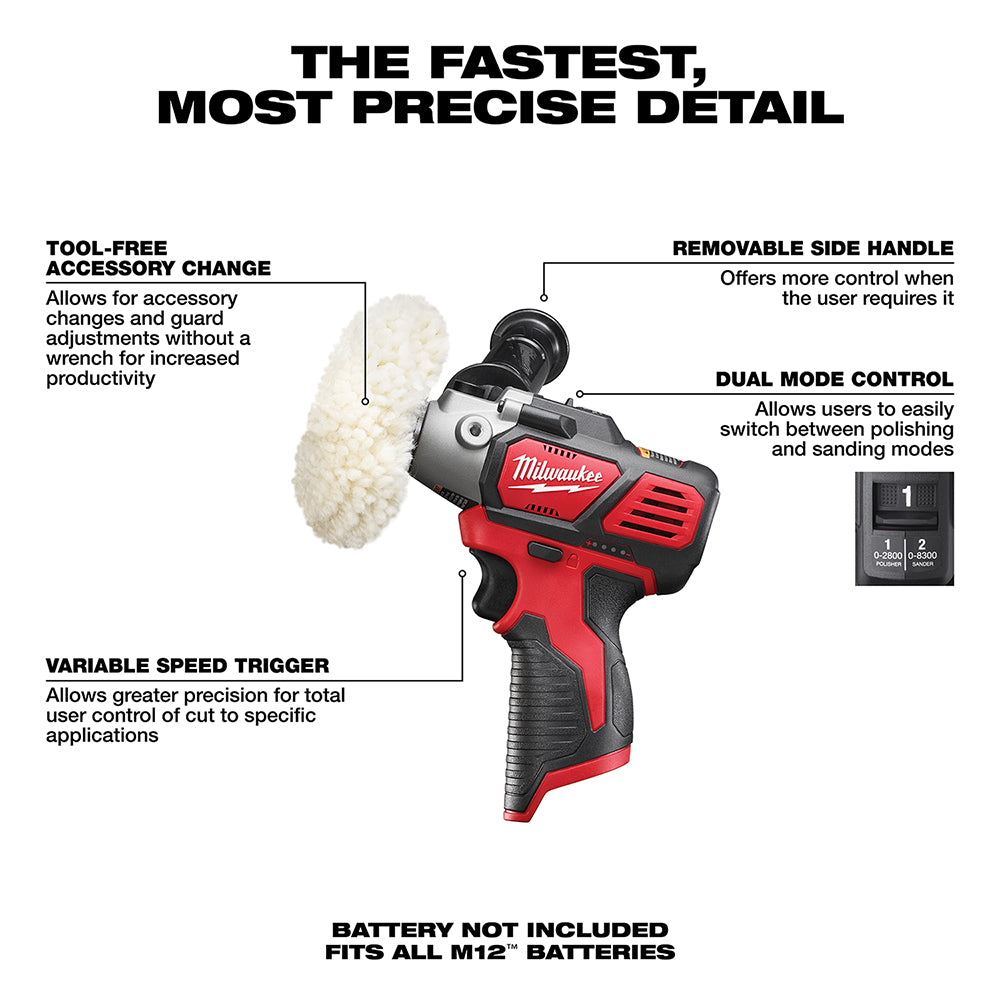 M12™ 12 Volt Lithium-Ion Cordless Variable Speed Polisher/Sander
