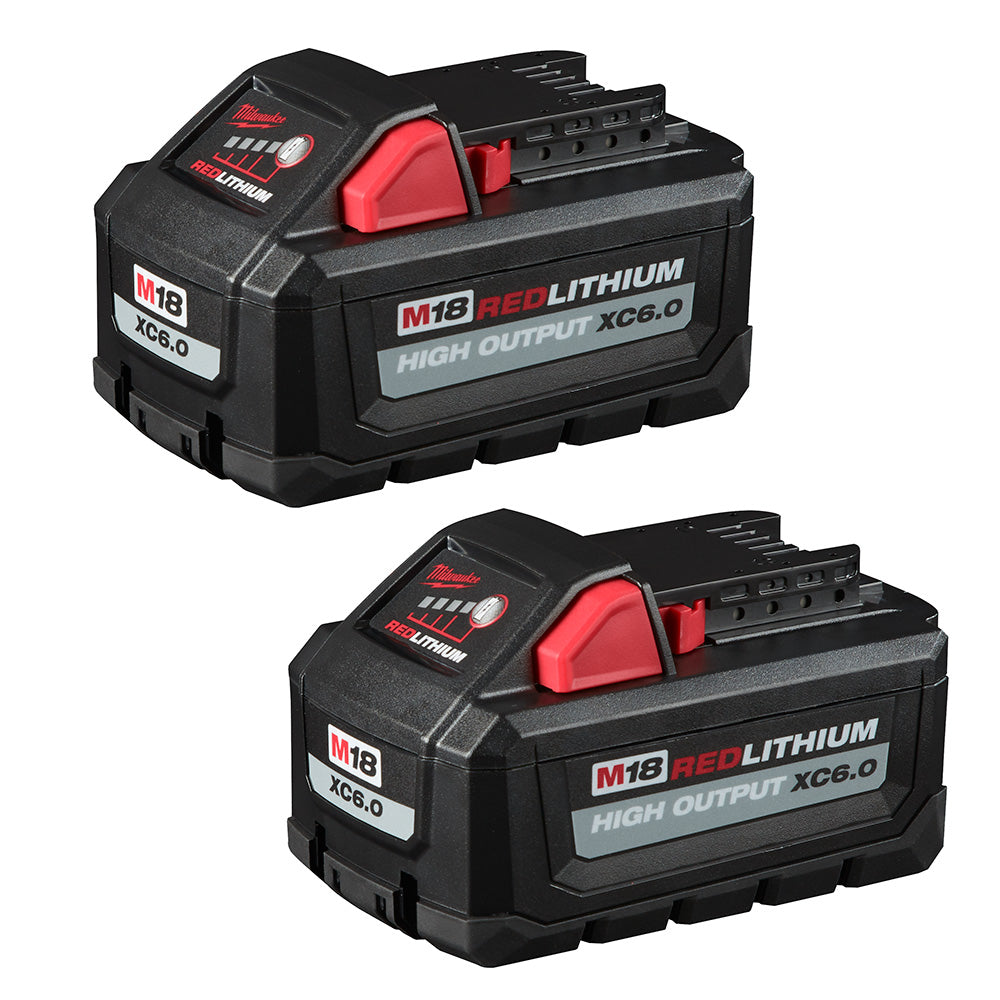 M18™ REDLITHIUM™ HIGH OUTPUT™ XC 6.0Ah Battery Pack (2 Piece)