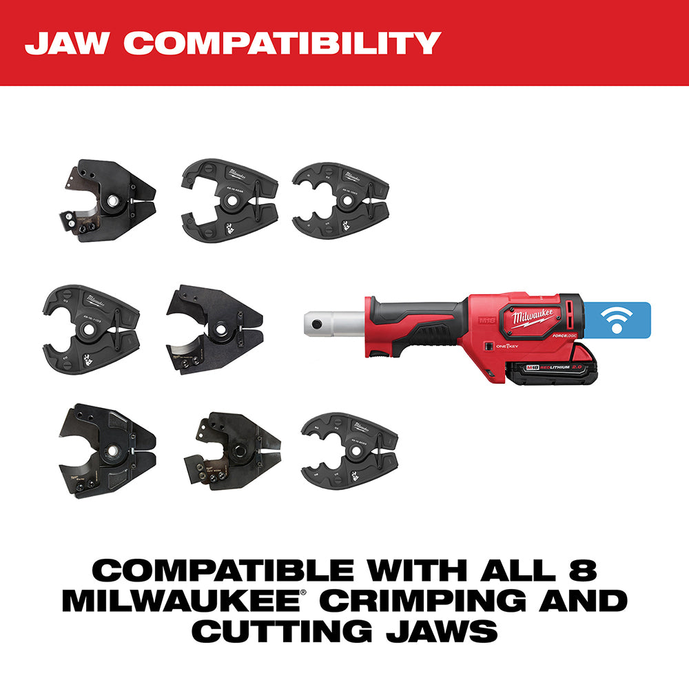 M18™ FORCE LOGIC™ 6T Utility Crimper Kit with D3 Grooves Snub Nose