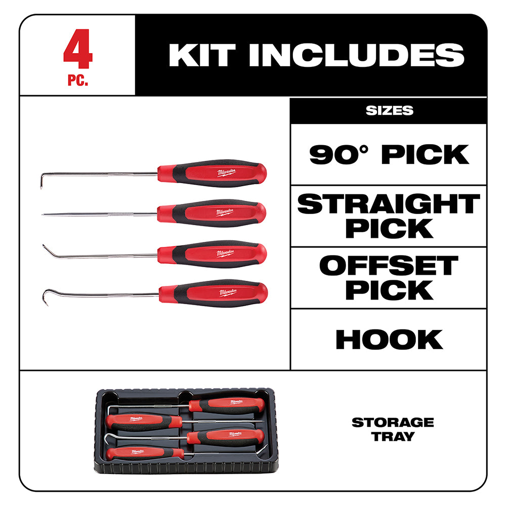 4pc Hook & Pick Set
