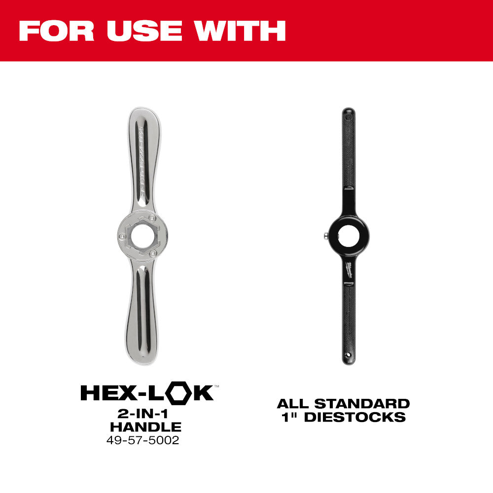 For use with 2-in-1 handle #49-57-5002, All Standard 1 Diestocks
