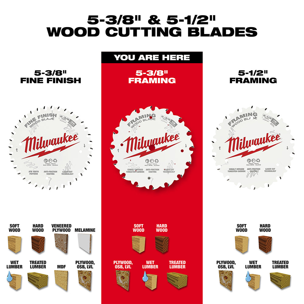 5-3/8" 16T Framing Circular Saw Blade