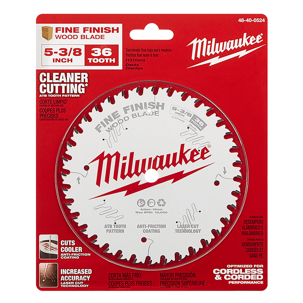 5-3/8" 36T Fine Finish Circular Saw Blade