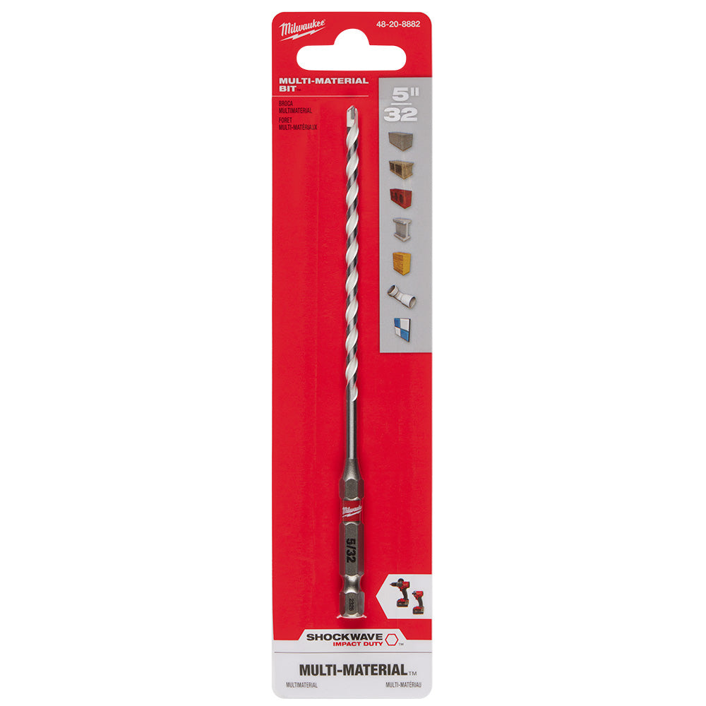 5/32" x 4" x 6" SHOCKWAVE™ Impact Duty Carbide Multi-Material Drill Bit