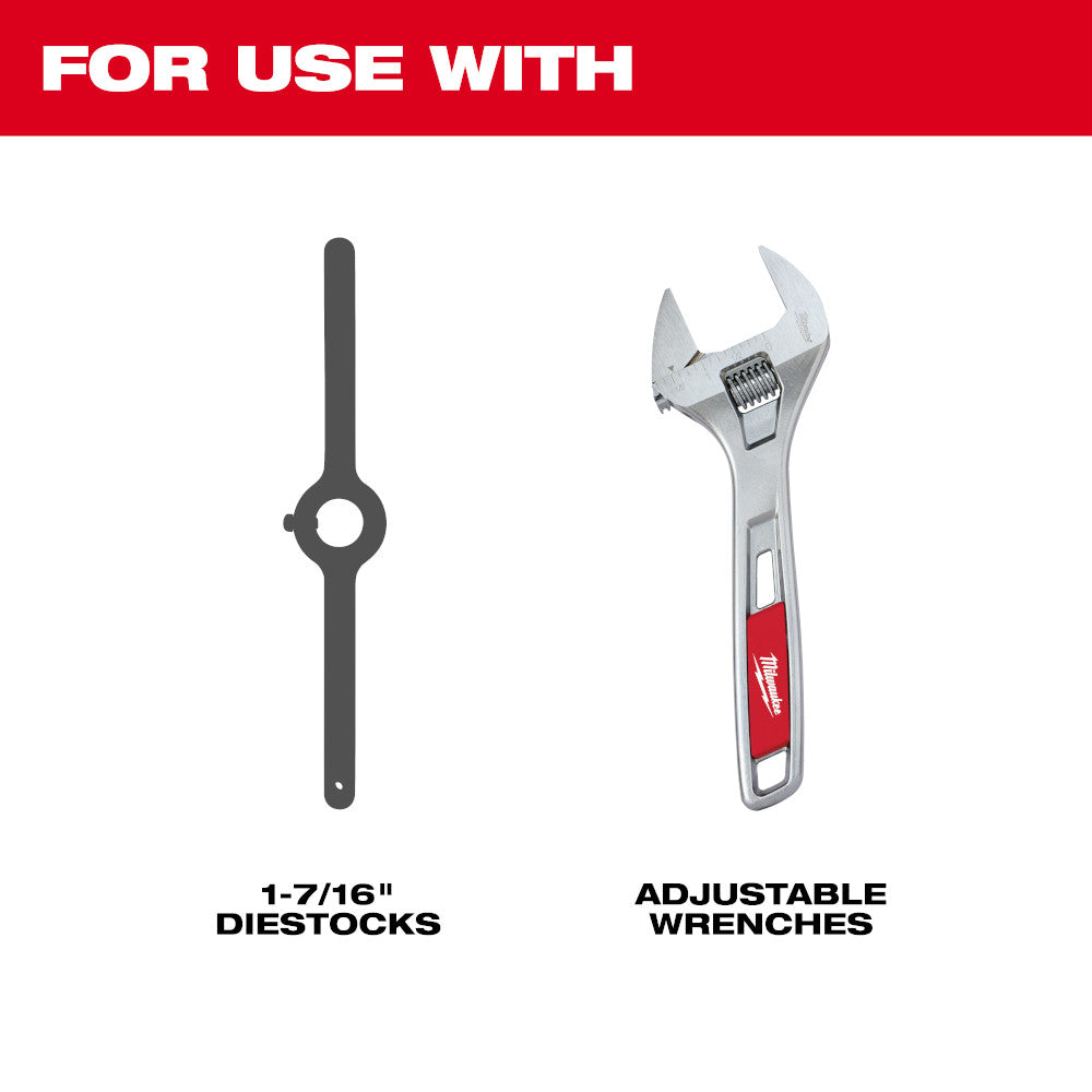 For use with 1-7/16" Diestocks, Adjustable Wrenches