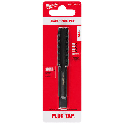 5/8"-18 NF Straight Flute Plug Tap