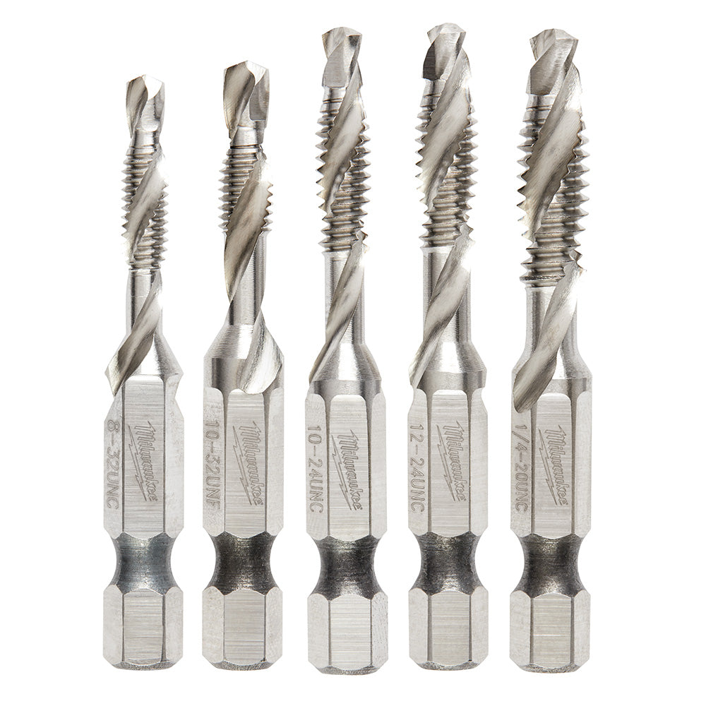 5 Pc SHOCKWAVE™ Impact Duty Drill and Tap Bit Set