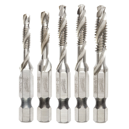 5 Pc SHOCKWAVE™ Impact Duty Drill and Tap Bit Set