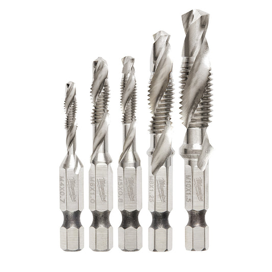 5 Pc SHOCKWAVE™ Impact Duty Metric Drill and Tap Bit Set