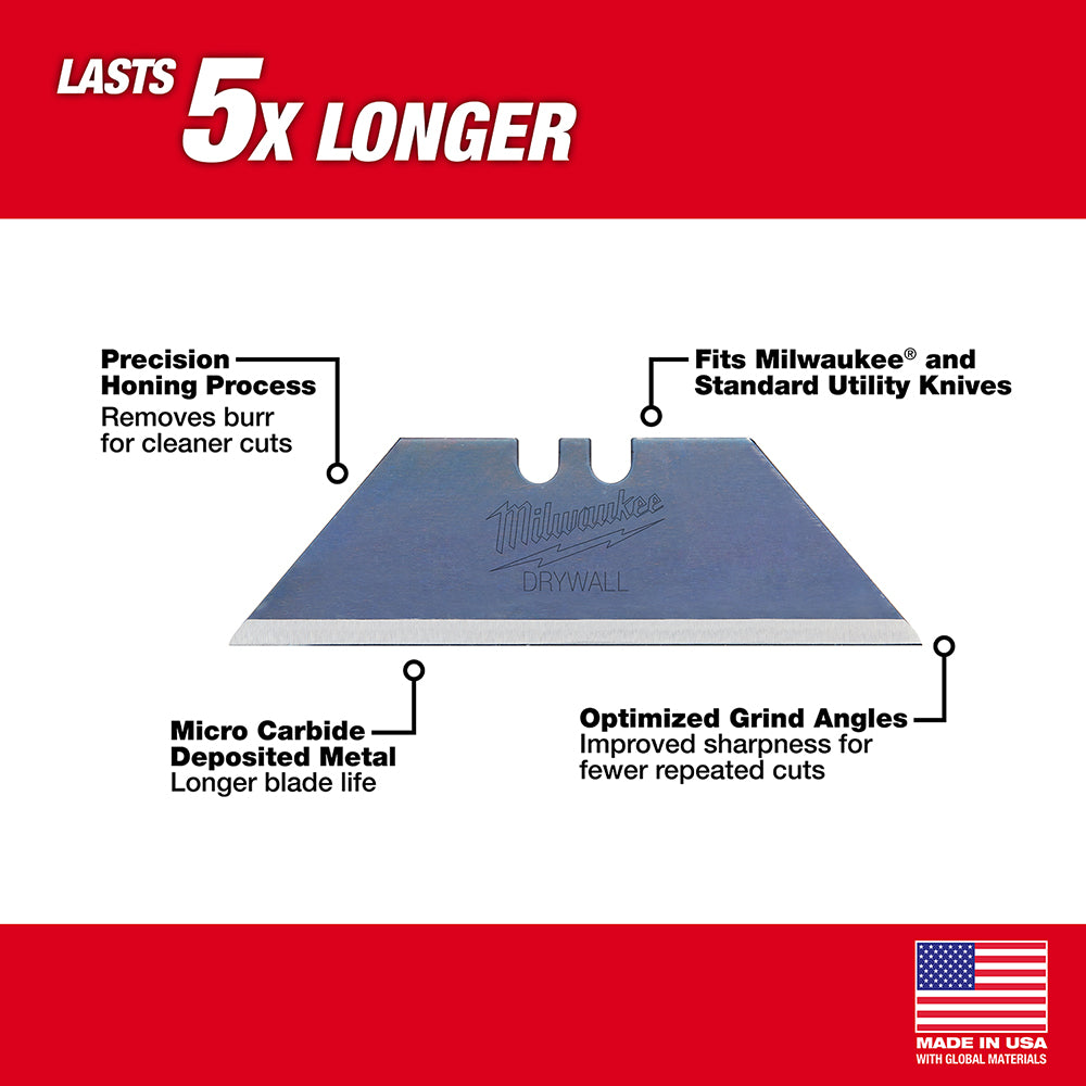 5-Piece Drywall Utility Knife Blades