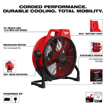 M18™ Brushless 18" Fan