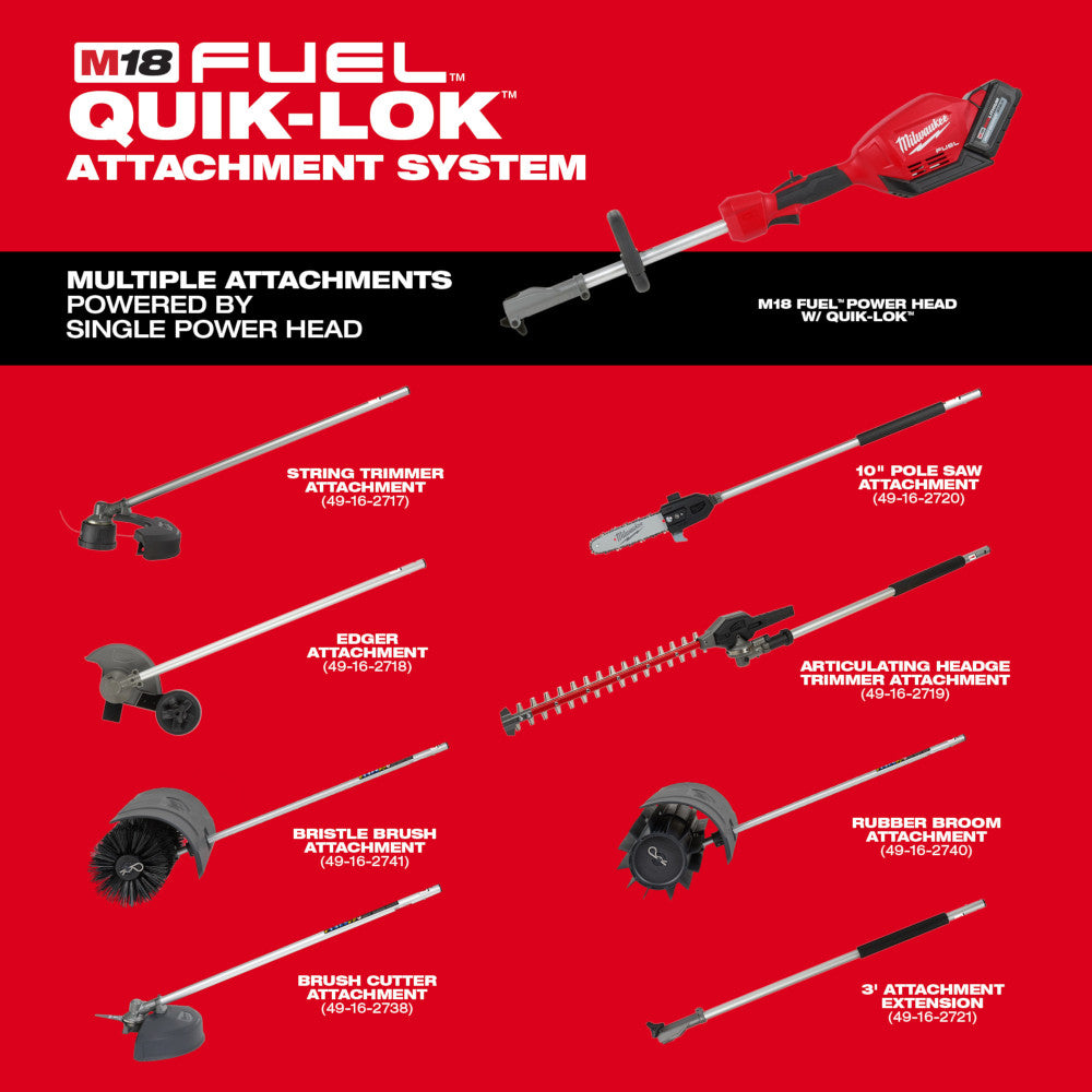 M18 FUEL™ String Trimmer with QUIK-LOK™ Attachment Capability