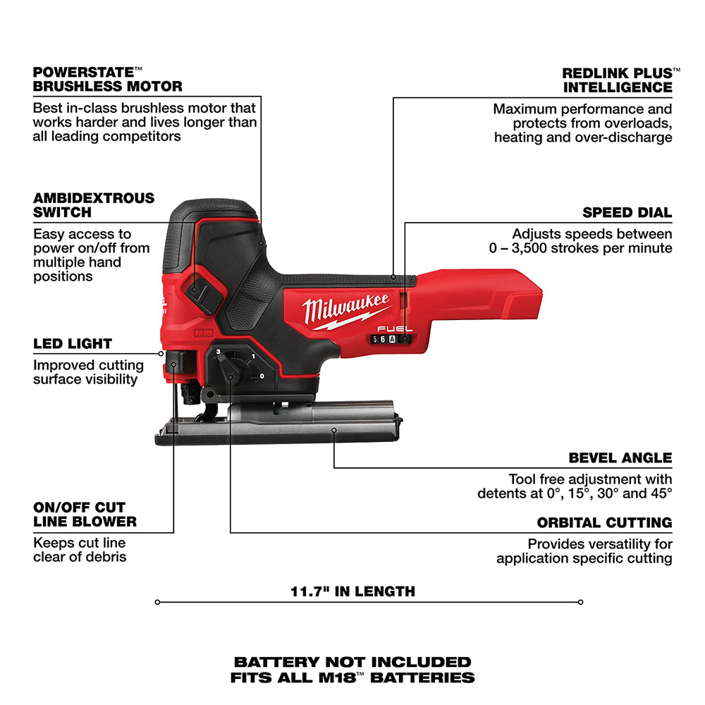 M18 FUEL™ Barrel Grip Jig Saw