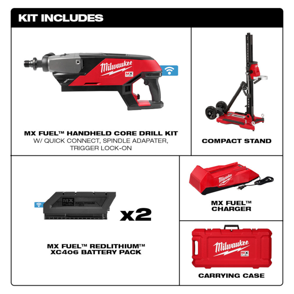 MX FUEL™ Handheld Core Drill Kit w/ Stand