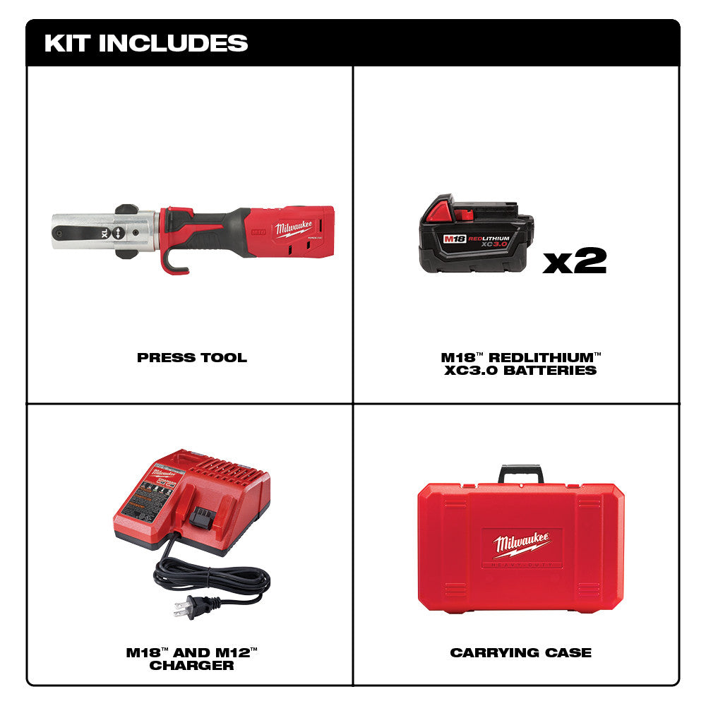 M18™ FORCE LOGIC™ Long Throw Press Tool Kit