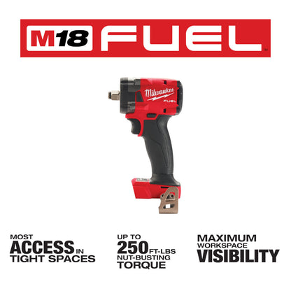 M18 FUEL™ 1/2 Compact Impact Wrench w/ Friction Ring