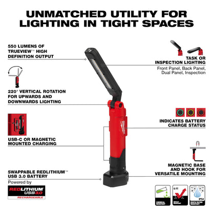 REDLITHIUM™ USB Stick Light W/ Magnet & Charging Dock