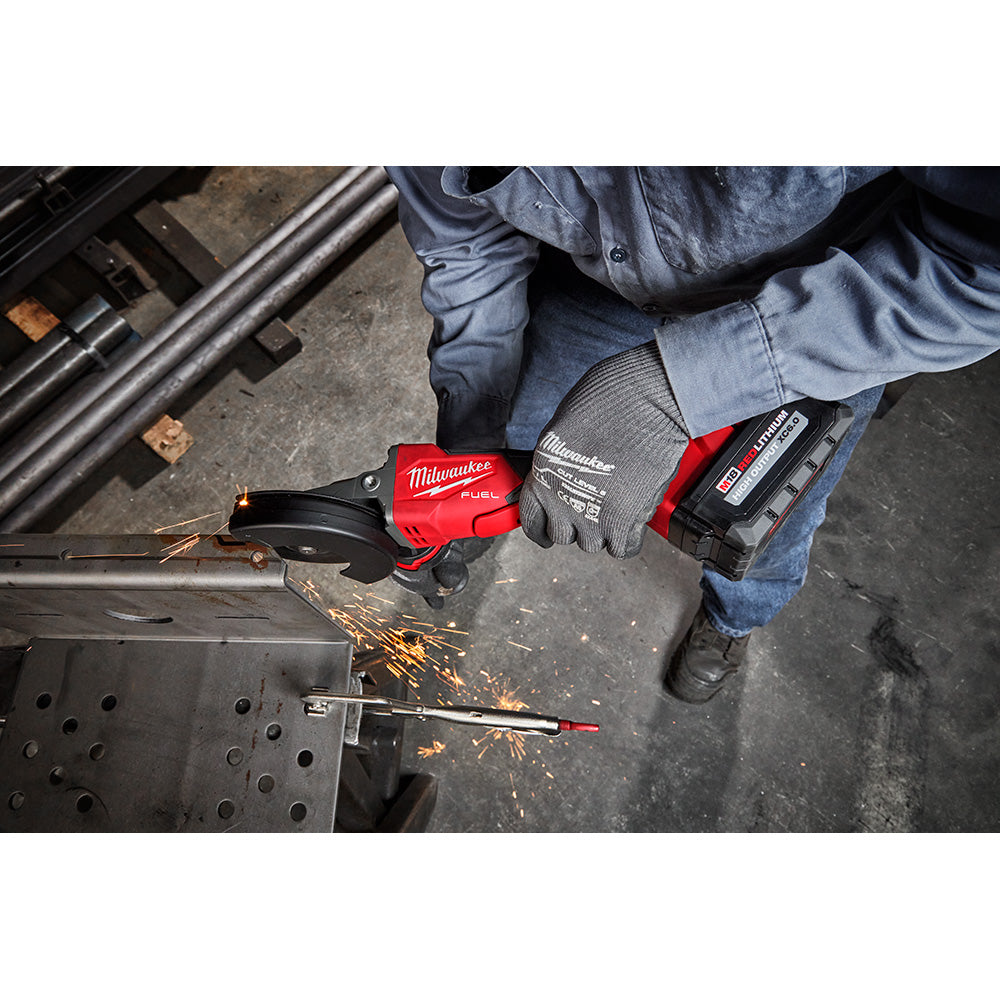 M18 FUEL™ 5" Flathead Braking Grinder, Paddle Switch No-Lock