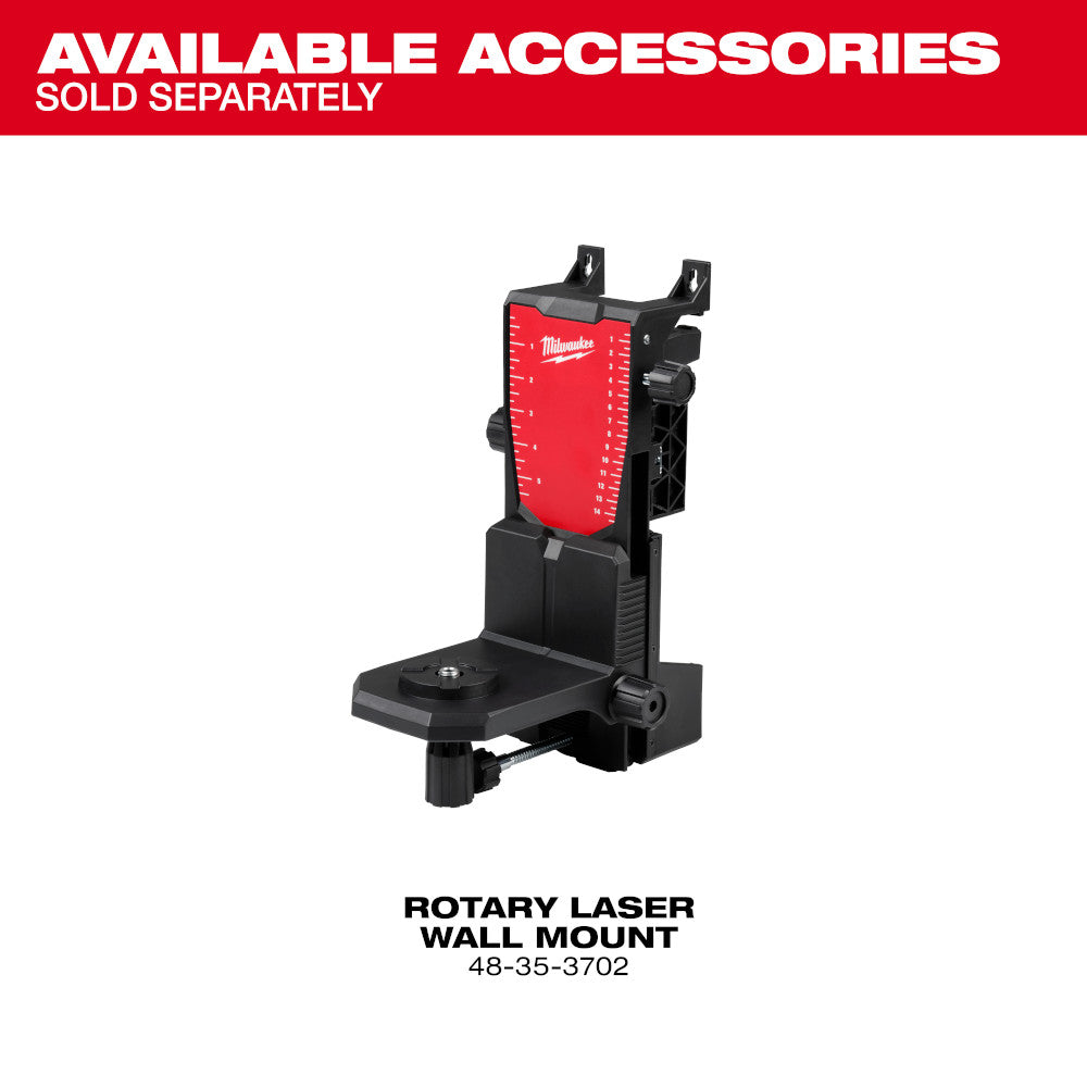 M18™ Red Exterior Dual Slope Rotary Laser Level Kit w/ Receiver, Remote, Grade Rod & Tripod