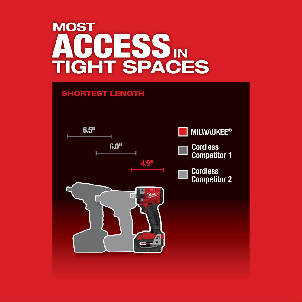 M18 FUEL™ 1/2 Compact Impact Wrench w/ Pin Detent