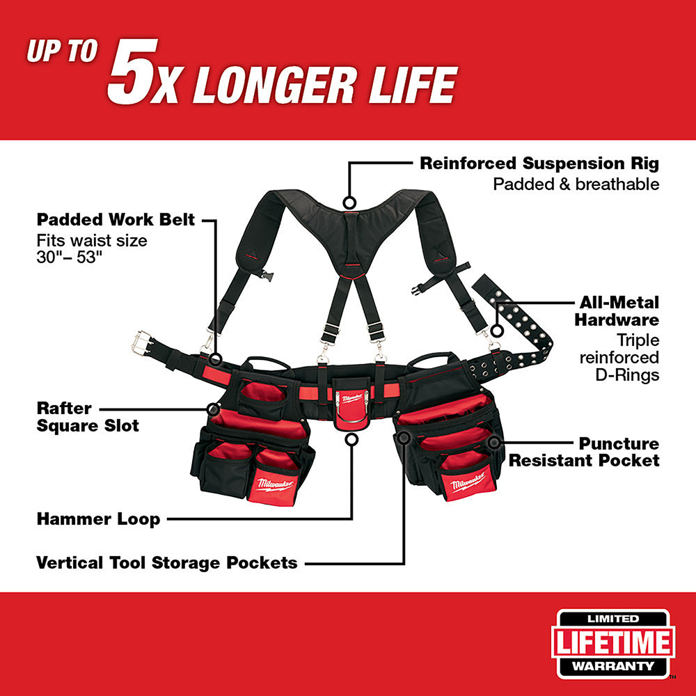 Contractor Work Belt with Suspension Rig