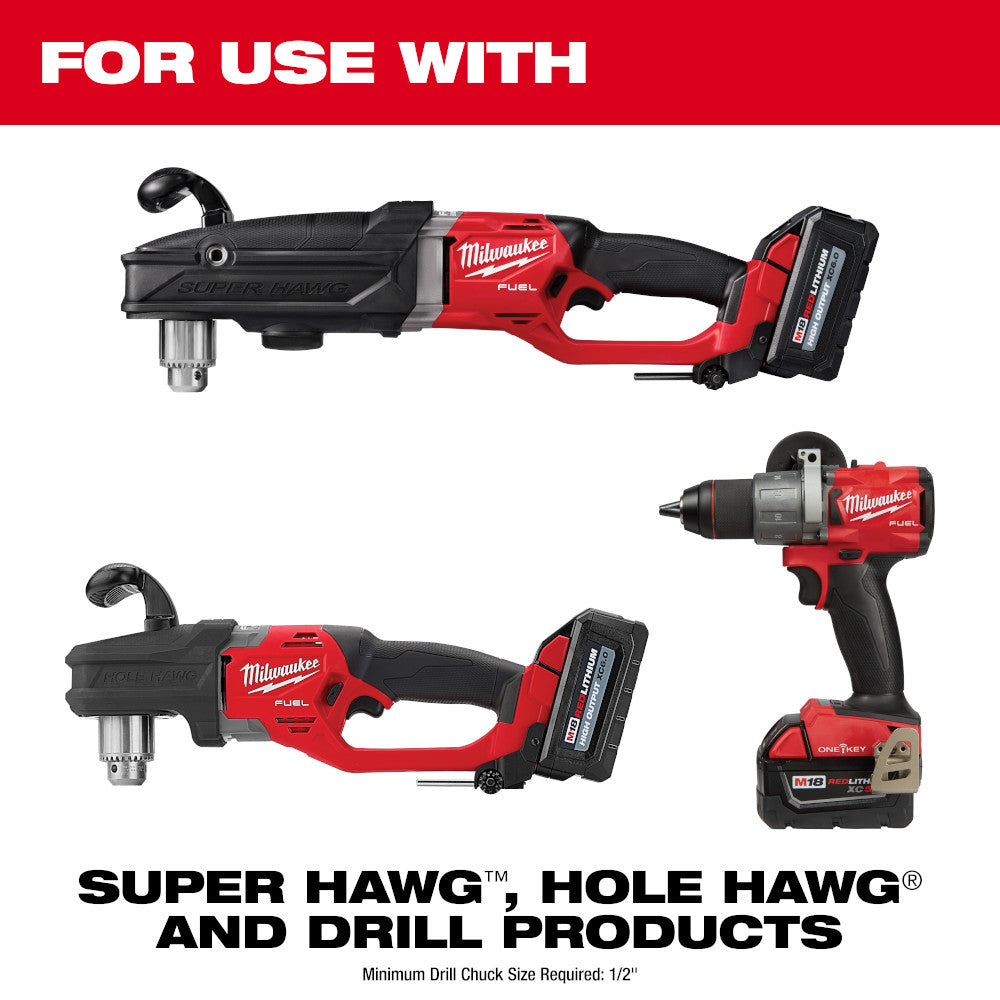 For use with Super Hawg, Hole Hawg and Drill Products