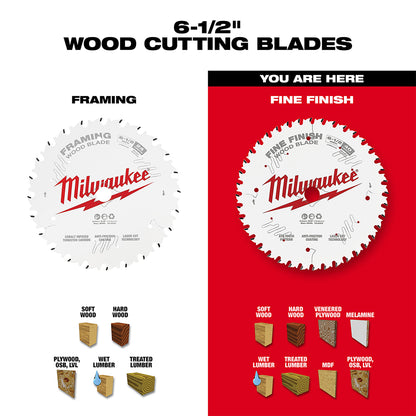 6-1/2" 40T Fine Finish Circular Saw Blade
