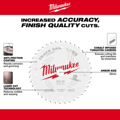 6-1/2” 40T Finish Track Saw Blade