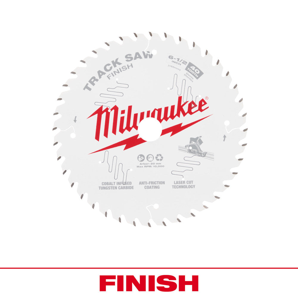 6-1/2” 40T Finish Track Saw Blade