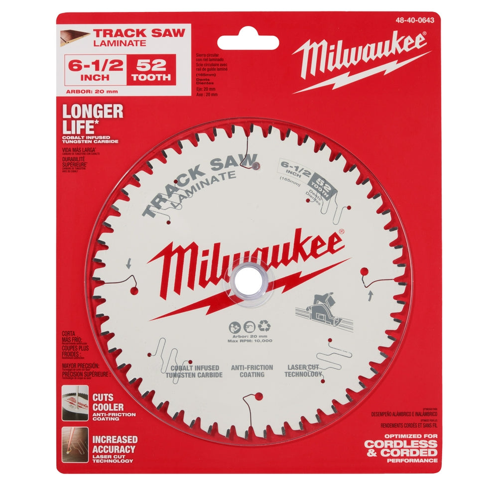 6-1/2” 52T Laminate Track Saw Blade