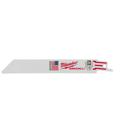 6" 18 TPI SAWZALL® Blade for Medium Metal (5 PK)