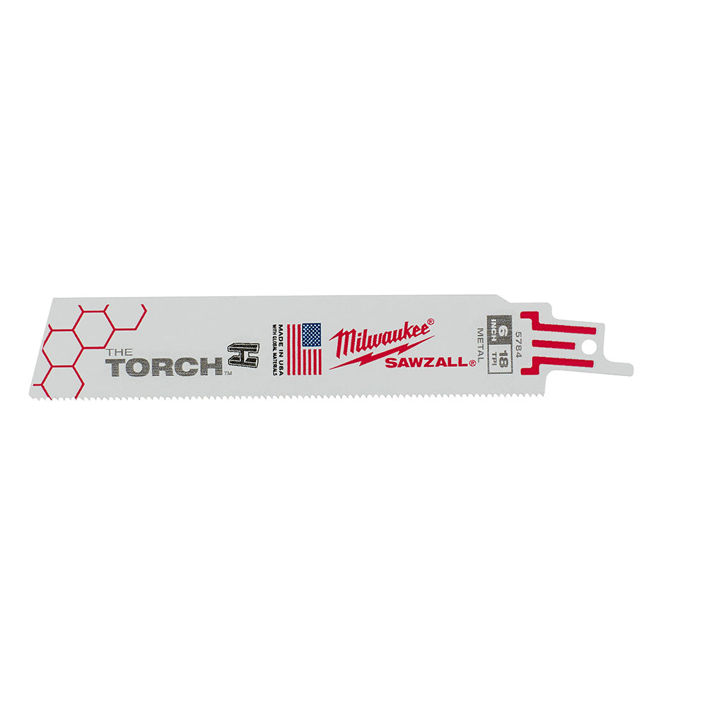6" 18 TPI TORCH™ SAWZALL® Blade for Medium Metal (5 PK)