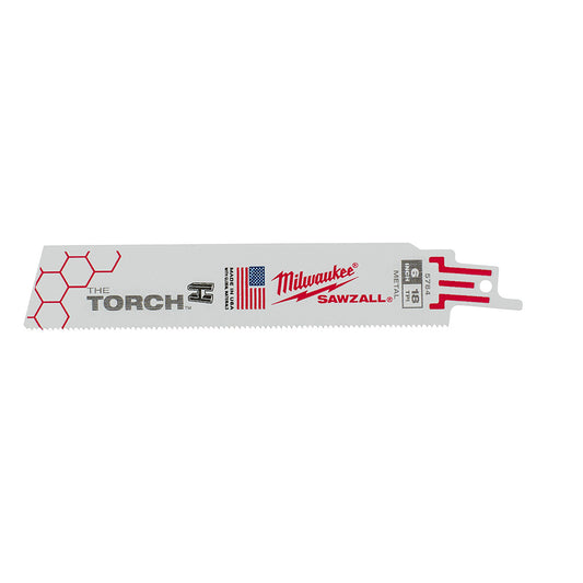 6" 18 TPI TORCH™ SAWZALL® Blade for Medium Metal (5 PK)