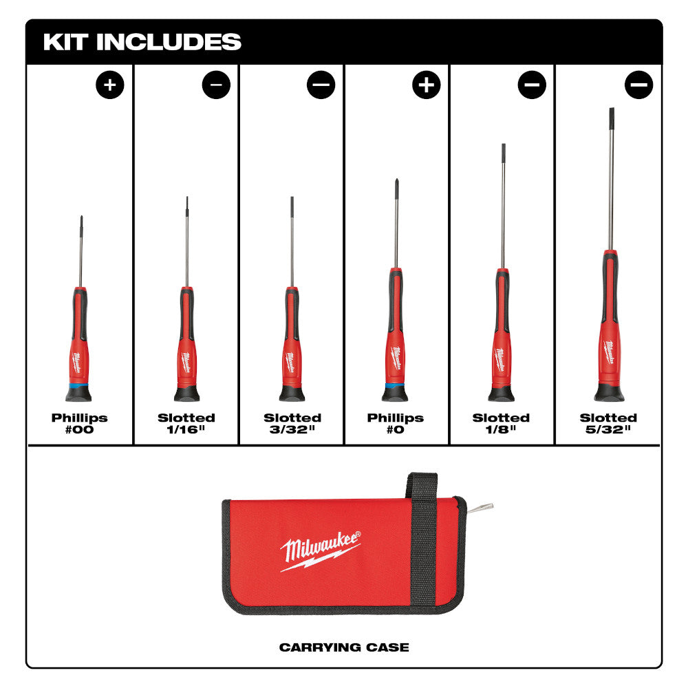 6 pc. Precision Screwdriver Set