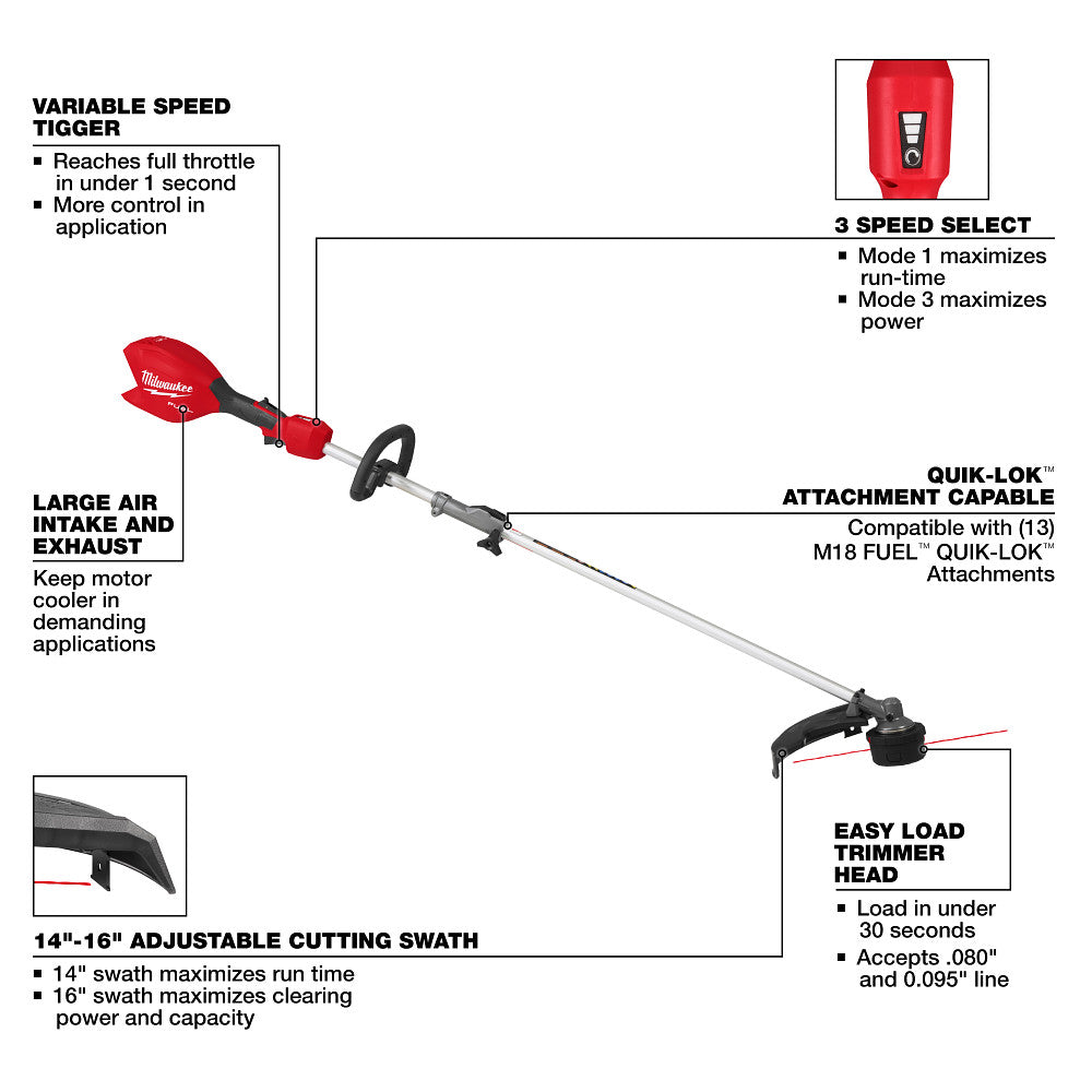 M18 FUEL™ String Trimmer w/ QUIK-LOK™