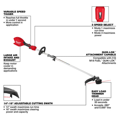 M18 FUEL™ String Trimmer w/ QUIK-LOK™