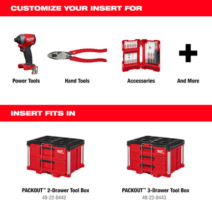 Customizable Foam Insert for PACKOUT™ Drawer Tool Boxes