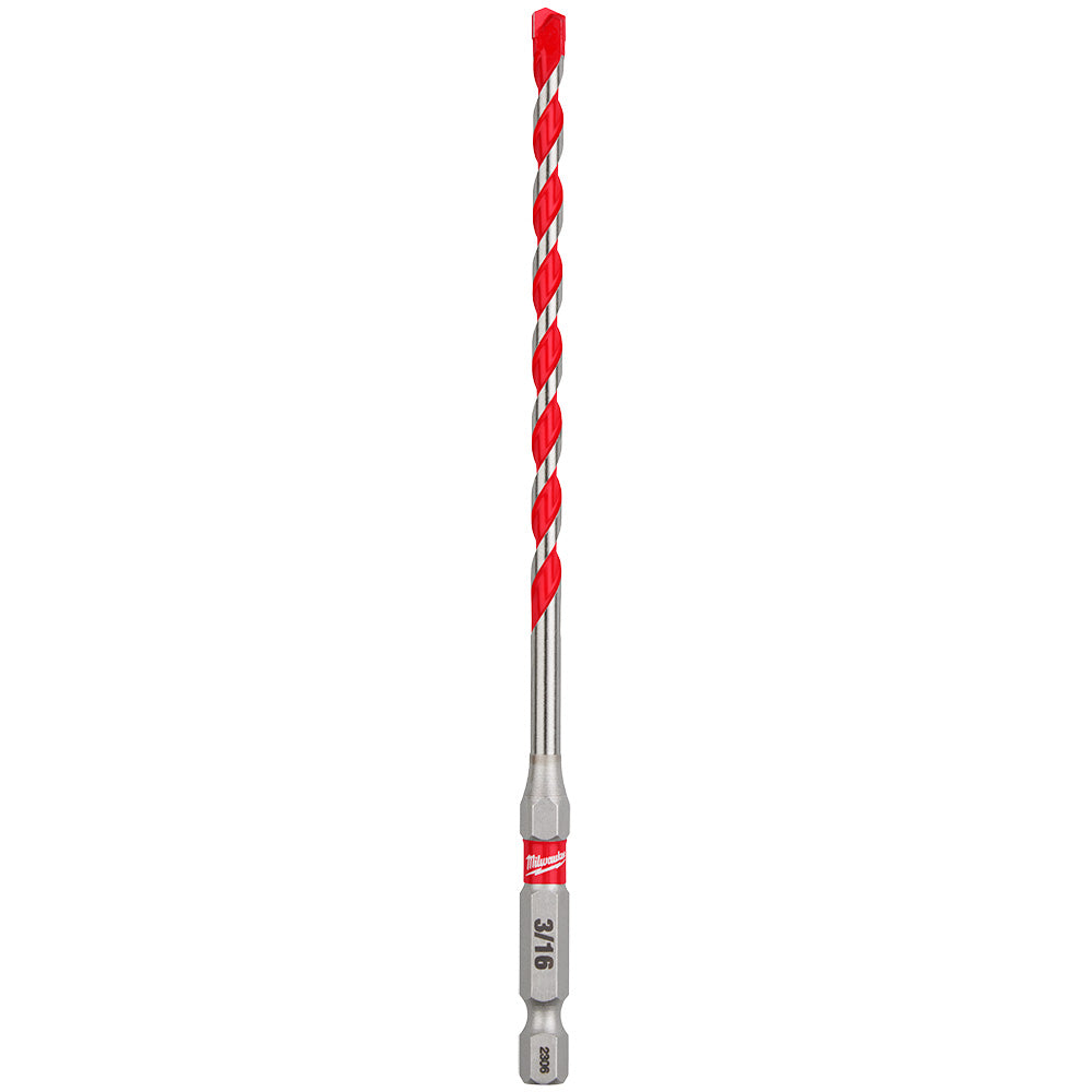 3/16" x 4" x 6" SHOCKWAVE™ Impact Duty Carbide Hammer Drill Bit