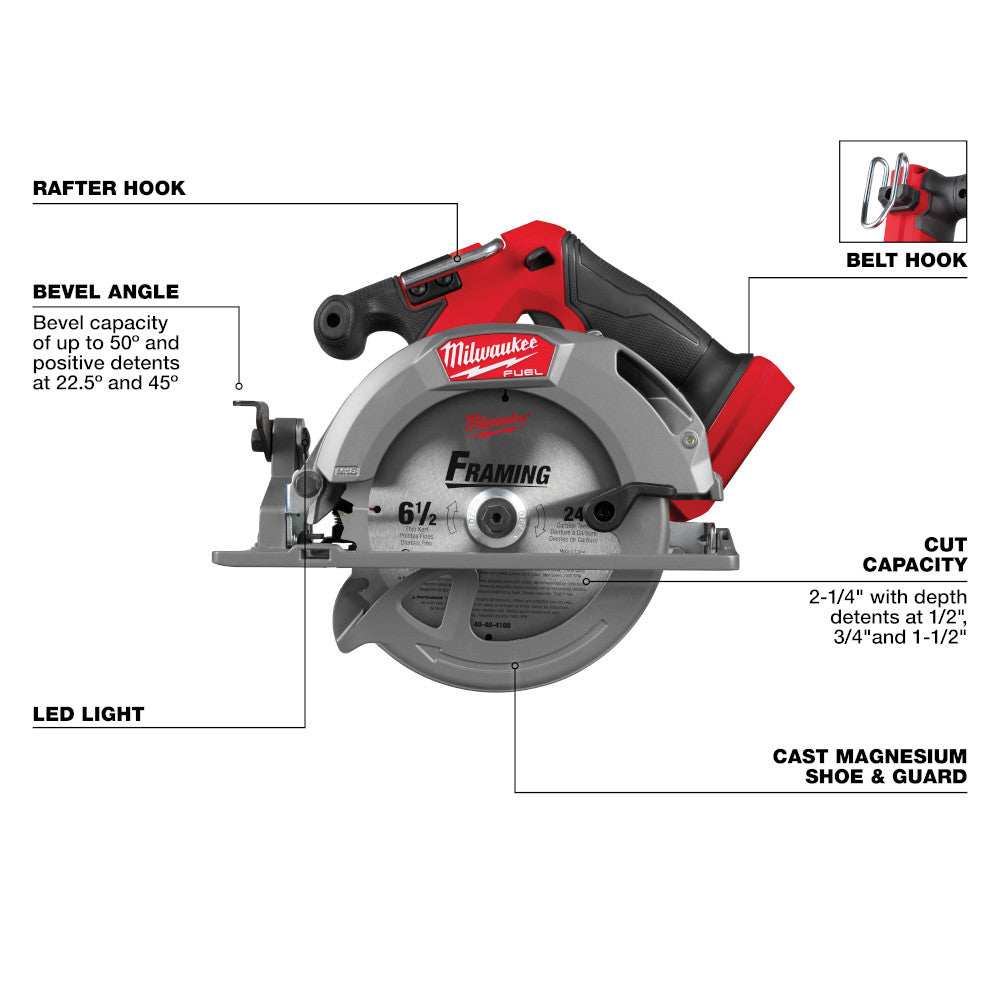 M18 FUEL™ 6-1/2" Circular Saw