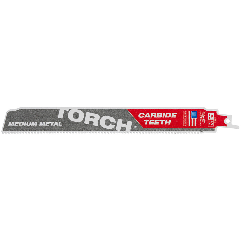 9" 10 TPI TORCH™ with Carbide Teeth for Conduit and Strut SAWZALL® Blade (1 PK)