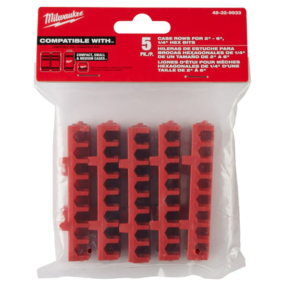 Small & Medium Case Rows for Impact Driver Accessories (5 PK)