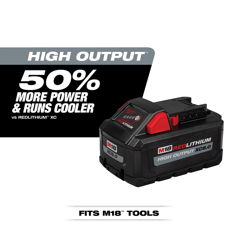 M18™ REDLITHIUM™ HIGH OUTPUT™ XC8.0 Starter Kit