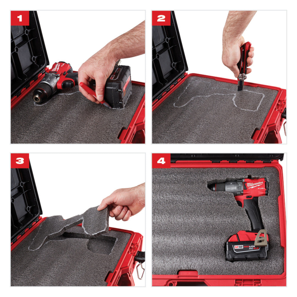 Low-Profile Customizable Foam Insert for PACKOUT™ Drawer Tool Boxes