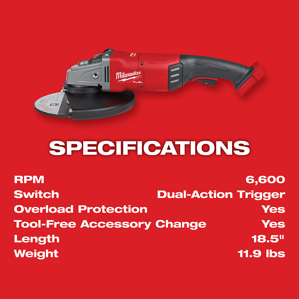 M18 FUEL™ 7 in. / 9 in. Large Angle Grinder