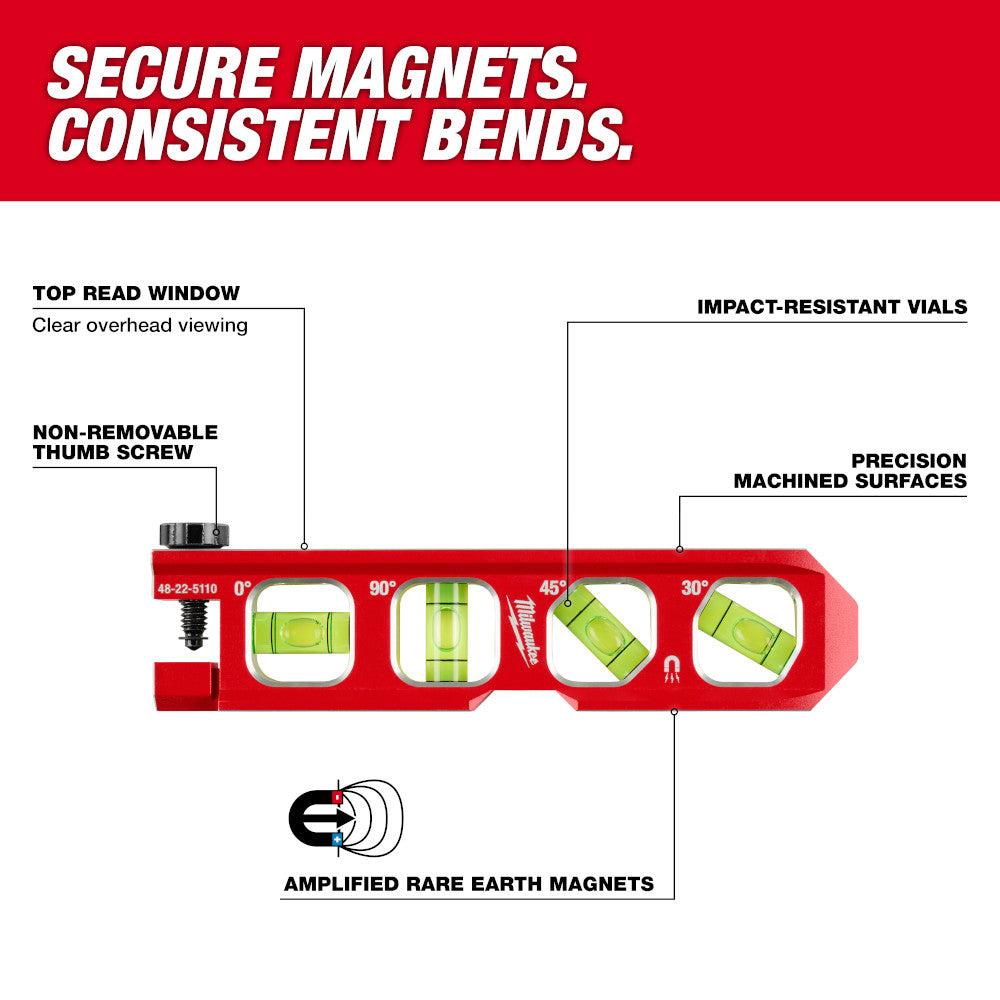 6.5” Pipe Lock Billet Torpedo Level