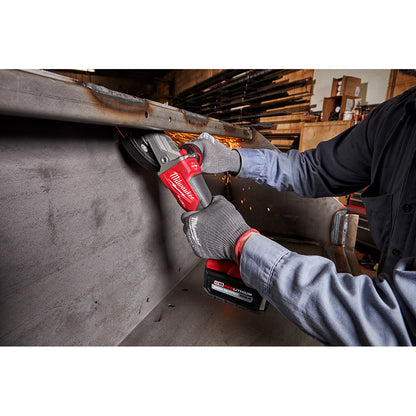 M18 FUEL™ 5" Flathead Braking Grinder, Paddle Switch No-Lock
