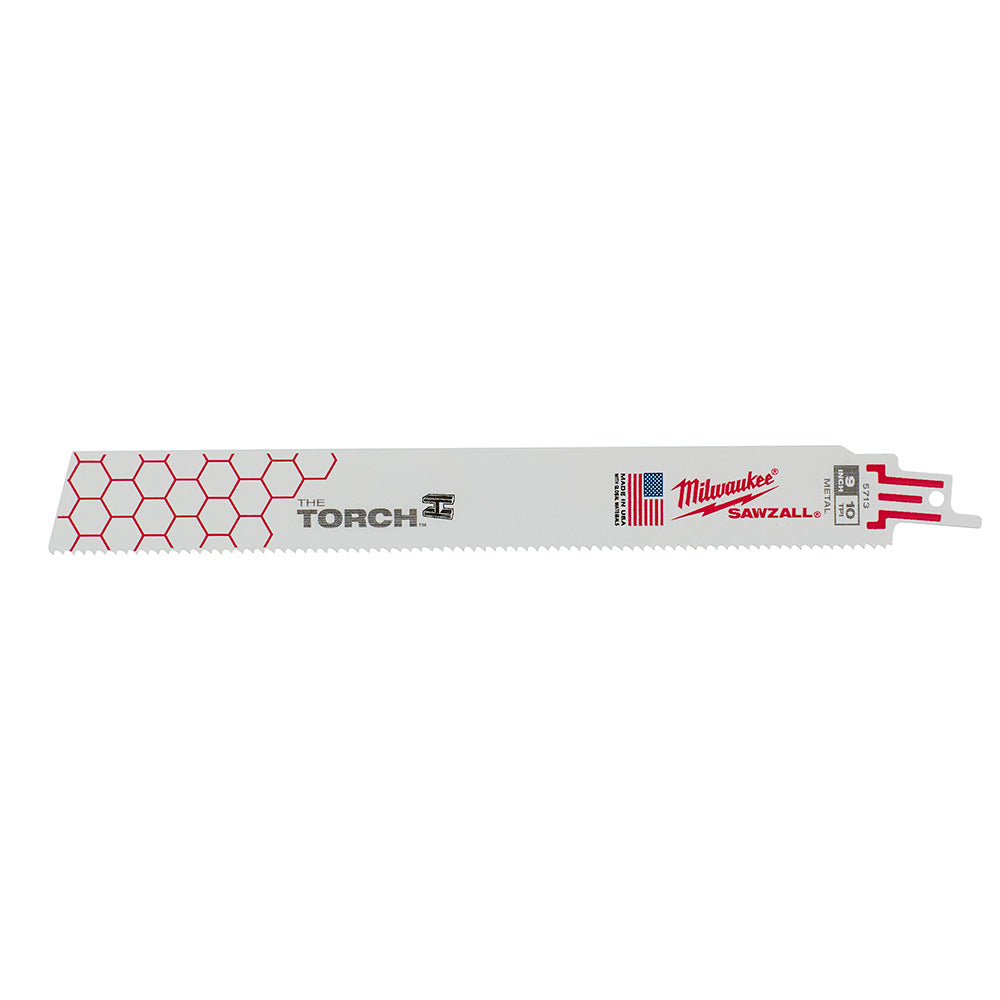 9" 10 TPI TORCH™ SAWZALL® Blade for Thick Metal (25 PK)