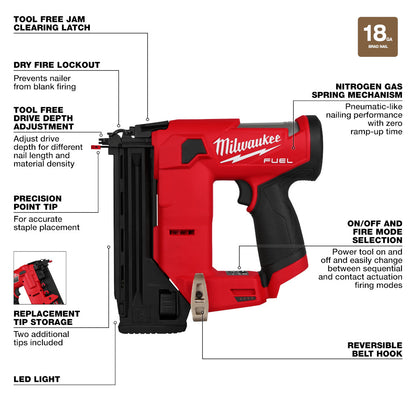 M12 FUEL™ 18 Gauge Compact Brad Nailer